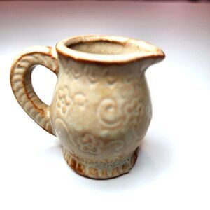 Miniature Glazed Terra Cotta Pitcher